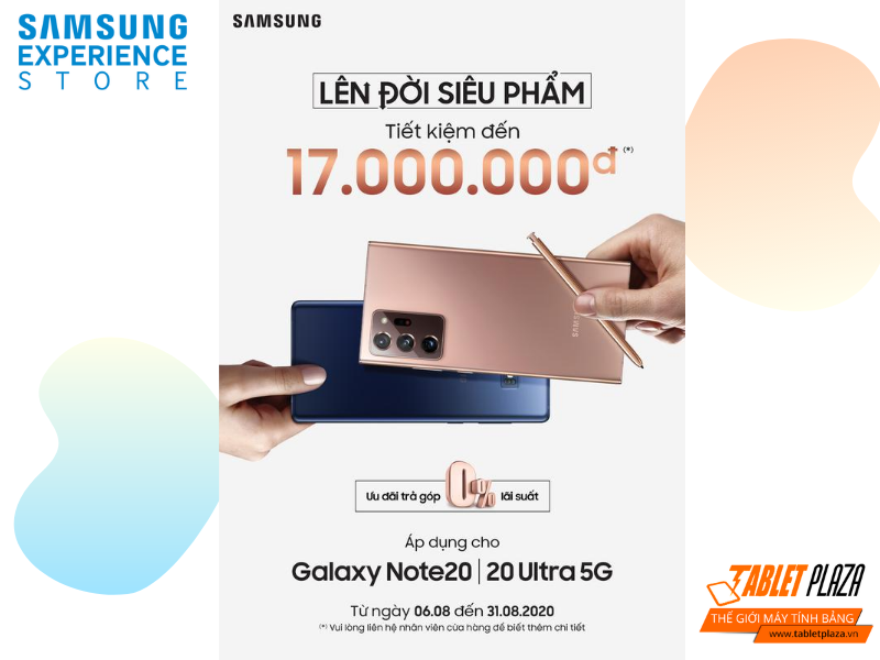 Lên đời siêu phẩm Note 20 với 0đ - Tại sao không?